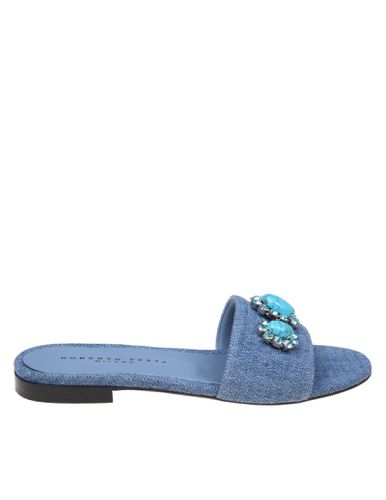 Panarea Slippers In With Applied Stones - Roberto Festa - Modalova