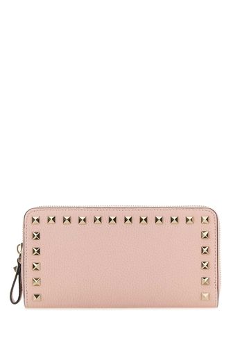 Pink Leather Wallet - Valentino Garavani - Modalova