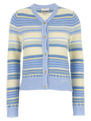 Ganni Striped Cardigan - Ganni - Modalova