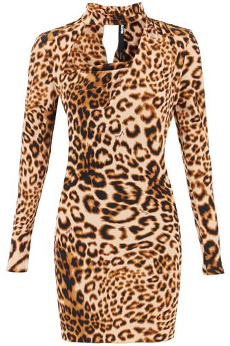 Leopard Printed Jersey Mini Dress - Rotate by Birger Christensen - Modalova
