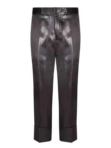 Sapio Black Fluid Twill Trousers - Sapio - Modalova