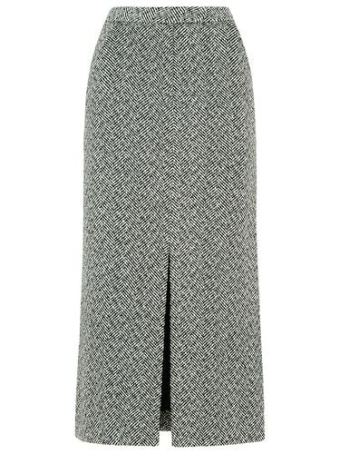 Herringbone Long Skirt In Polyester Blend - self-portrait - Modalova