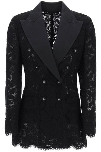 Turlington Double-breasted Lace Blazer - Dolce & Gabbana - Modalova