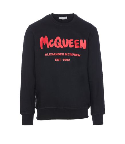 Mcqueen Graffiti Sweatshirt - Alexander McQueen - Modalova