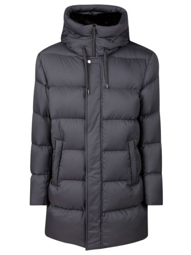 High-neck Hooded Drawstring Puffer Coat - Herno - Modalova