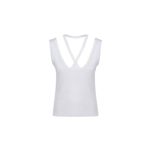 Mm6 Ribbed Cotton Top - MM6 Maison Margiela - Modalova