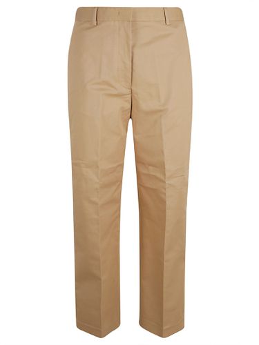 Cotton Gabardine Wide Leg Trousers - Fabiana Filippi - Modalova