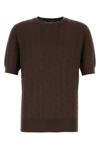 Dolce & Gabbana Brown Silk T-shirt - Dolce & Gabbana - Modalova