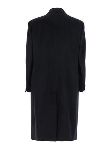 Double-breasted Coat With Pointed Lapels In Wool Blend Man - Hevò - Modalova