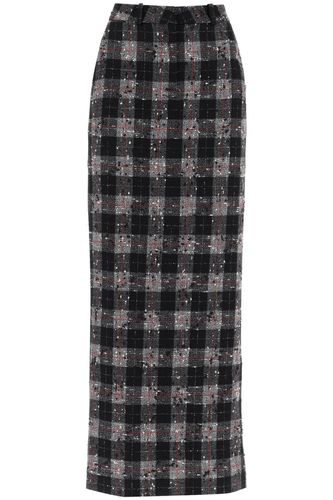 Alessandra Rich Check Wool Skirt - Alessandra Rich - Modalova