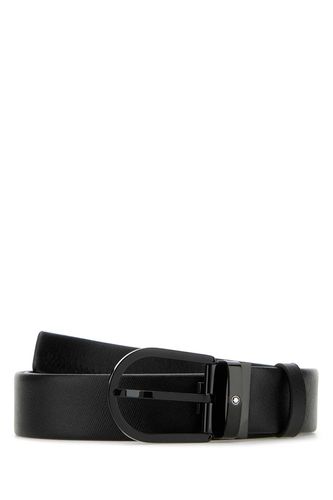 Montblanc Black Leather Belt - Montblanc - Modalova