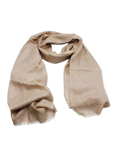 Lightweight Cashmere And Silk Scarf With Lurex Lamè Thread And Fringed Hem - Brunello Cucinelli - Modalova