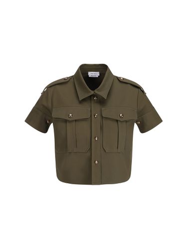 Green Cropped Military Shirt - Alexander McQueen - Modalova