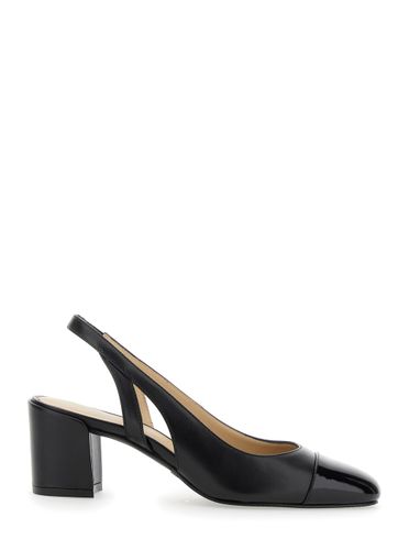 Sleek Slingback Pumps With Block Heel In Leather Woman - Stuart Weitzman - Modalova