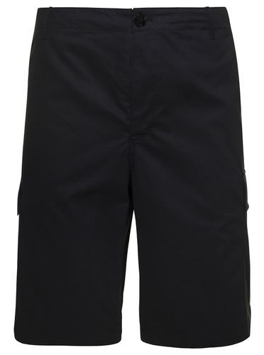 Cargo Shorts With Logo Patch In Cotton Man - Kenzo - Modalova