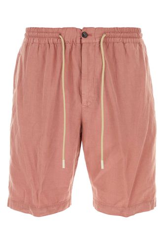 Pink Lyocell Blend Bermuda Shorts - PT Torino - Modalova