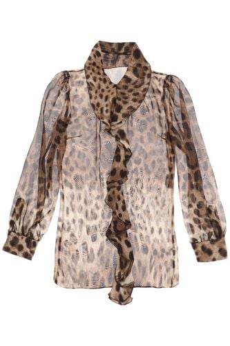 Leopard-print Silk Blouse - Dolce & Gabbana - Modalova