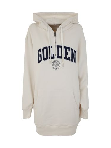 Journey W`s Sweatshirt Hoodie Dress W/zip Golden Patch - Golden Goose - Modalova