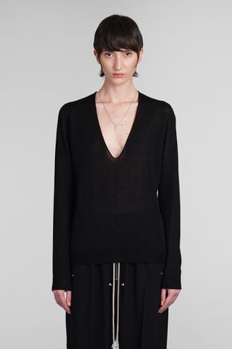 V Neck Pull Knitwear In Wool - Rick Owens - Modalova