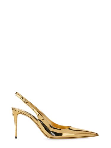 Dolce & Gabbana Leather Sling Back - Dolce & Gabbana - Modalova