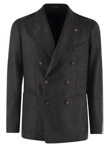 Wool And Cashmere Double-breasted Jacket - Tagliatore - Modalova