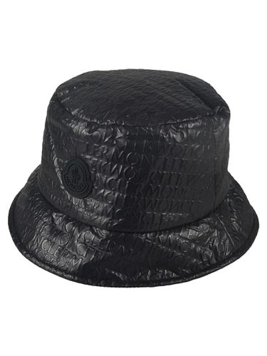 Moncler Logo Patched Bucket Hat - Moncler - Modalova