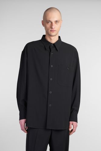 Giorgio Armani Shirt In Black Wool - Giorgio Armani - Modalova