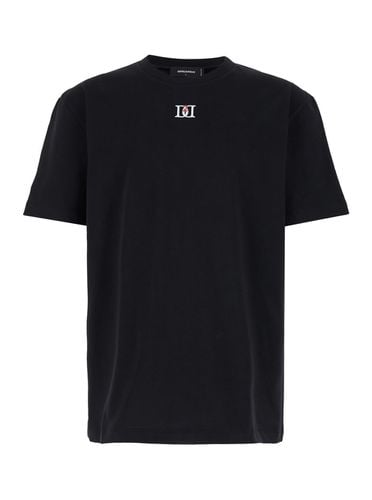 Crewneck T-shirt With Logo Detail On The Front In Cotton Man - Dsquared2 - Modalova