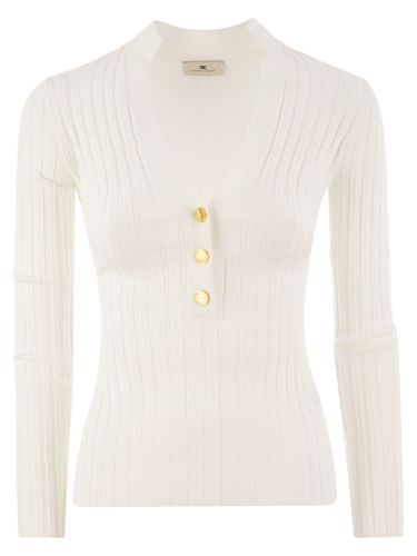 Elisabetta Franchi Tricot Sweater - Elisabetta Franchi - Modalova