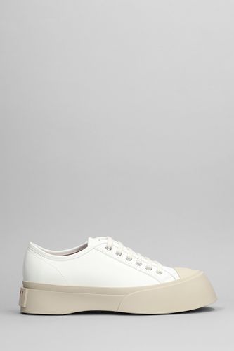 Marni Sneakers In White Leather - Marni - Modalova