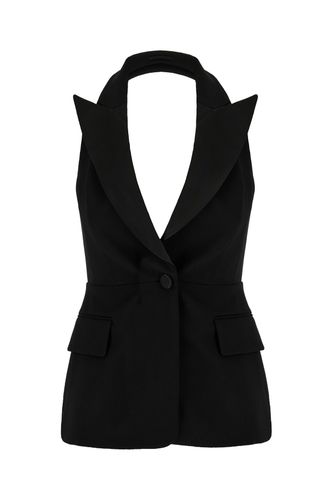 Black Stretch Wool Vest - Max Mara Pianoforte - Modalova