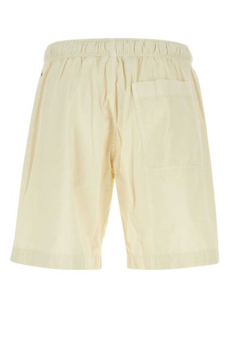 Ivory Cotton Bermuda Shorts - Palm Angels - Modalova