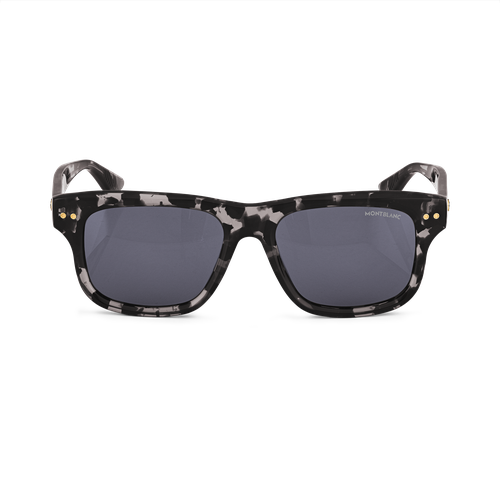 Gafas de Sol Rectangulares con Montura de Acetato Negra - Acetato - MB133443 - Gafas De Sol - MONTBLANC - Modalova