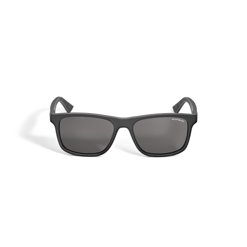 Gafas de sol rectangulares con montura de acetato negro - MB136914 - Gafas De Sol - MONTBLANC - Modalova