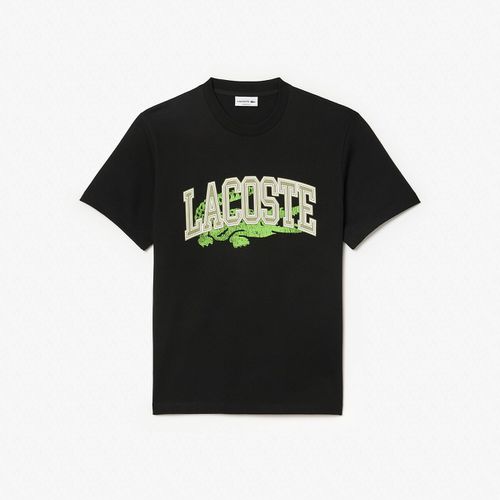 T-shirt classic fit jersey di cotone signature - LACOSTE - Modalova