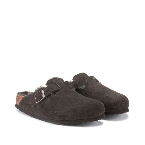 Sabots Pelle Imbottiti Boston Vl/fell Uomo Taglie 40 - birkenstock - Modalova