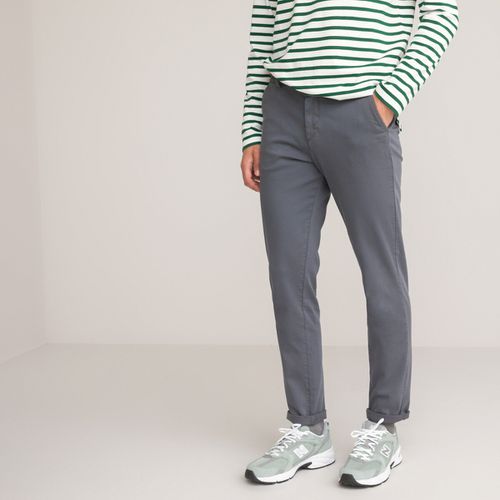 Pantaloni chino, taglio slim in cotone bio - LA REDOUTE COLLECTIONS - Modalova