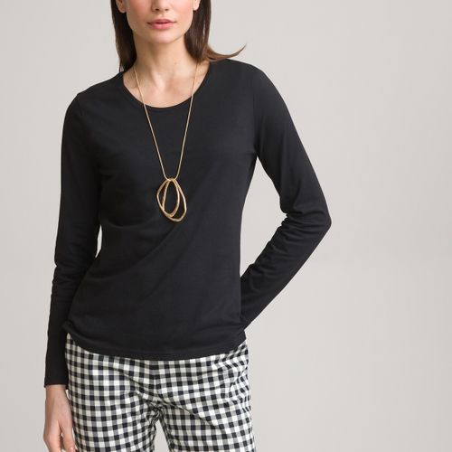 T-shirt Scollo Rotondo Maniche Lunghe Donna Taglie 42/44 (IT) - 38/40 (FR) - anne weyburn - Modalova