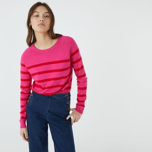 Maglione Basico Girocollo, Maniche Lunghe, A Righe Donna Taglie S - la redoute collections - Modalova