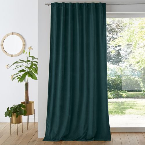 Tenda In Velluto Finitura Con Patte Nascoste, Velvet Taglie 350 x 135 cm - la redoute interieurs - Modalova