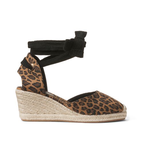 Espadrillas con tacco a zeppa, allacciatura alla caviglia - LA REDOUTE COLLECTIONS PLUS - Modalova