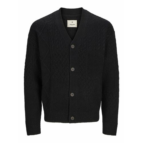 Cardigan Ampio Con Bottoni Nero Uomo Taglie L - jack & jones - Modalova