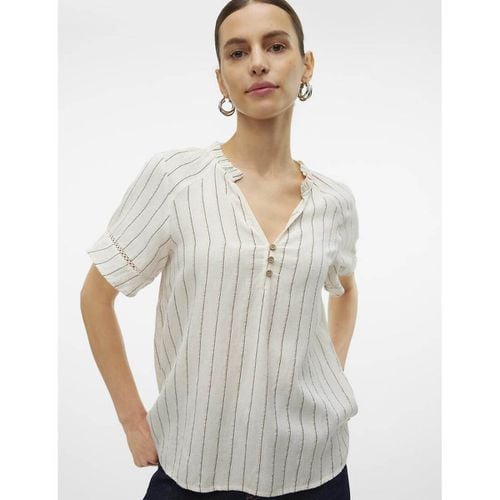 Blusa A Righe Con Maniche Corte Donna Taglie XS - vero moda - Modalova