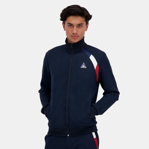Felpa Con Cerniera Collo Alto Tricolore Uomo Taglie M - le coq sportif - Modalova