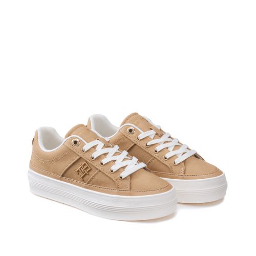 Sneakers Vulcanizzate In Canvas Donna Taglie 36 - tommy hilfiger - Modalova