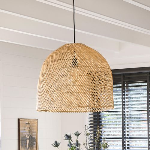 Lampadario In Vimini Ø50 Cm, Dankia - la redoute interieurs - Modalova