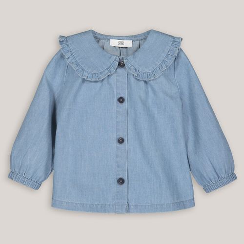 Blusa con colletto in denim - LA REDOUTE COLLECTIONS - Modalova