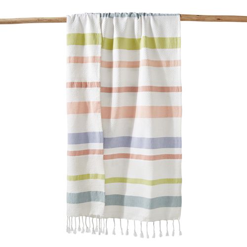 Fouta rigato XL in cotone 380 g/m2, Bora Bora - LA REDOUTE INTERIEURS - Modalova