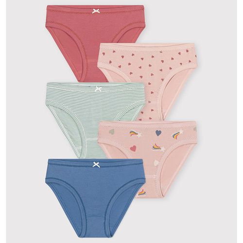 Confezione da 5 culotte in cotone - PETIT BATEAU - Modalova