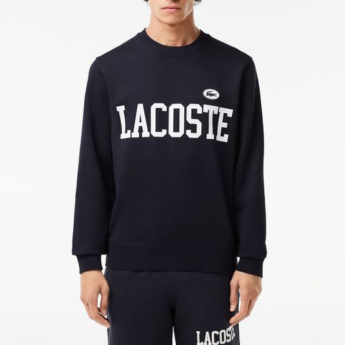 Felpa girocollo con logo - LACOSTE - Modalova